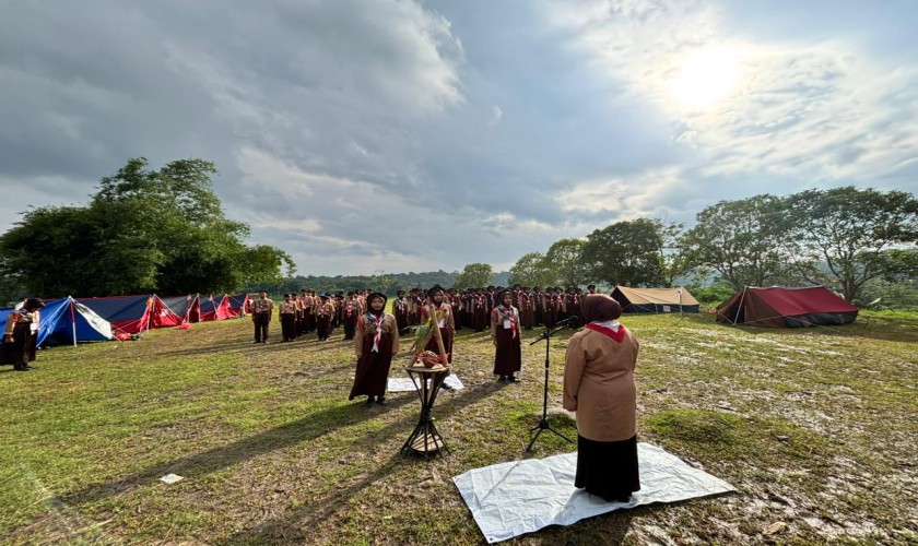 Perkemahan Pramuka Penggalang SMPN 6 Rangkasbitung Gugus Depan 01.139 – 01.140