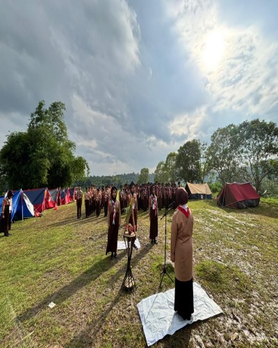 Perkemahan Pramuka Penggalang SMPN 6 Rangkasbitung Gugus Depan 01.139 – 01.140